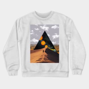 On My Way - Surreal/Collage Art Crewneck Sweatshirt